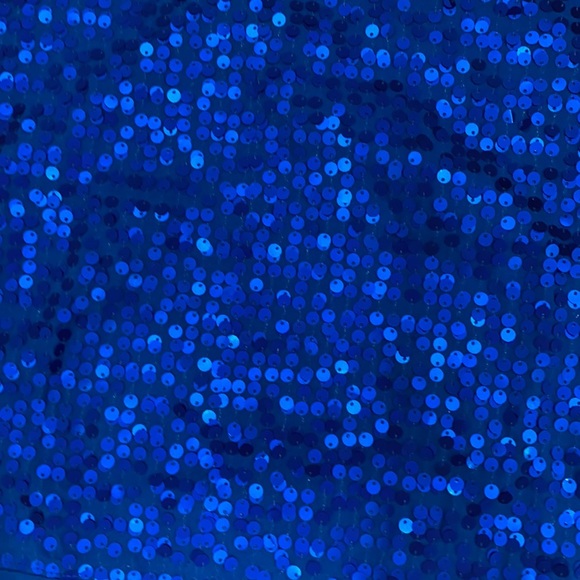 Royal Blue Sequin Top - Picture 2 of 2